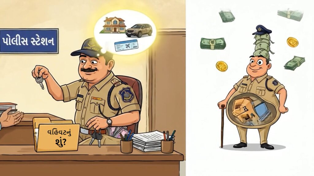 ખાખીની ખટપટ : પોલીસ સ્ટેશનના PIના ગુલાબની સુગંધ ચર્ચામા,  એક વહિવટદારનો વિપુલ પ્રમાણમાં હાહાકાર