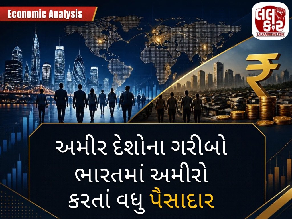 અમીર દેશોના ગરીબો ભારતમાં અમીરો કરતાં વધુ પૈસાદાર