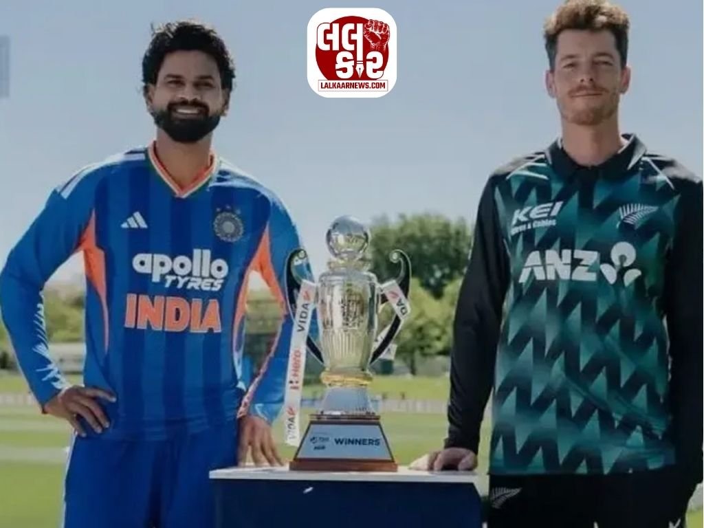 ટોસ જીતીને શ્રેયસ અય્યરનો બોલિંગનો નિર્ણય: કીવી ટીમે બનાવ્યા ૨૦ ઓવરમાં ૧૮૦ રન